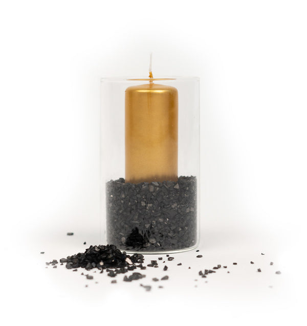 Trennungskerze mit Scherbenhaufen | Deluxe