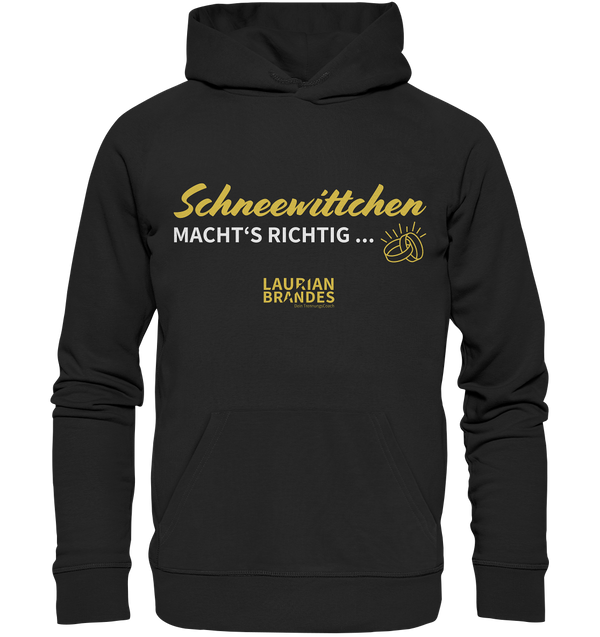"Schneewittchen macht's richtig ..." - Organic Hoodie