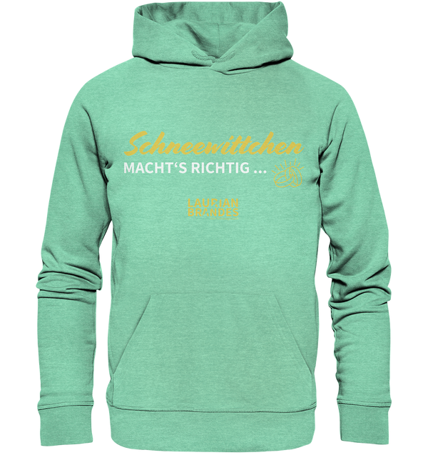 "Schneewittchen macht's richtig ..." - Organic Hoodie