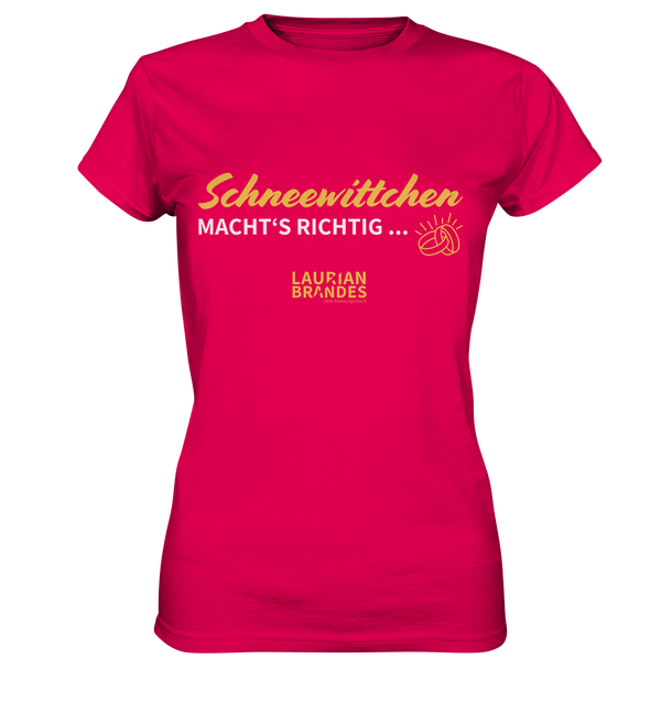 "Schneewittchen macht's richtig ..." - Ladies Premium Shirt