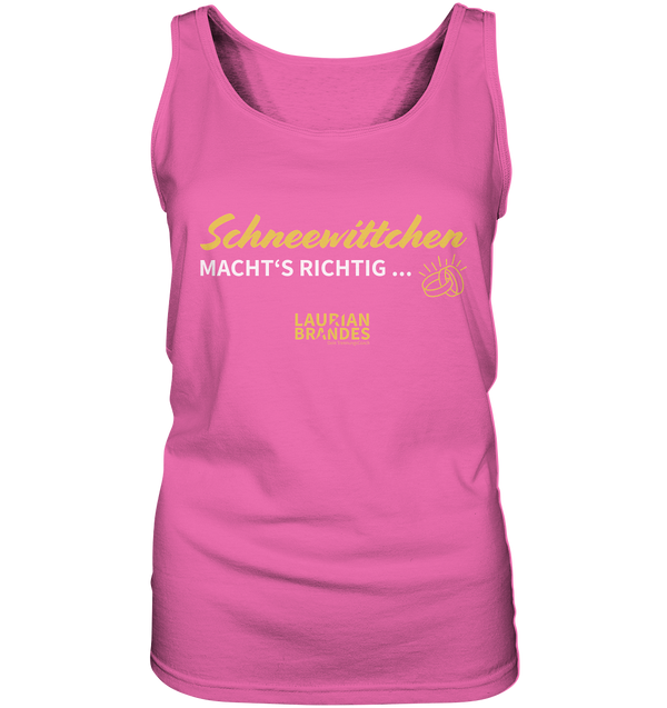 "Schneewittchen macht's richtig ..." - Ladies Tank-Top